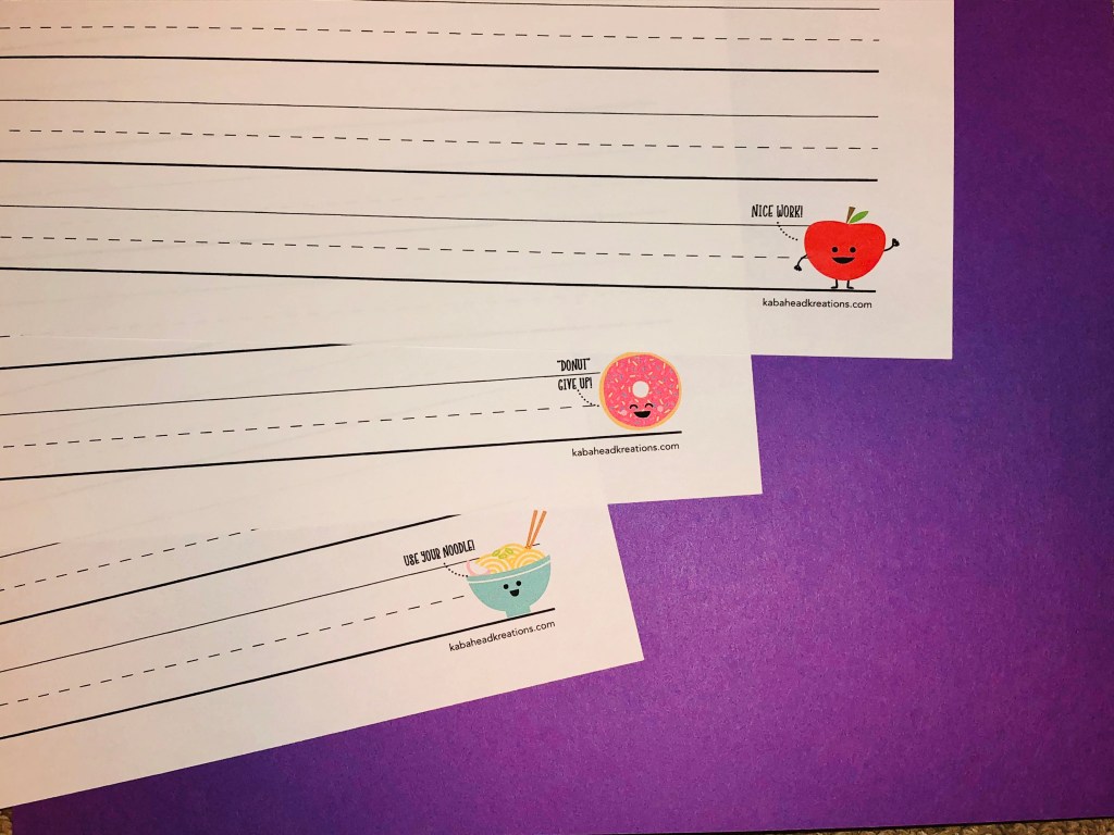 Free Elementary Handwriting Sheets