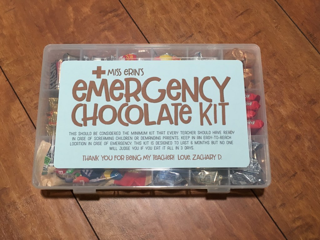 Chocolate emergency kit